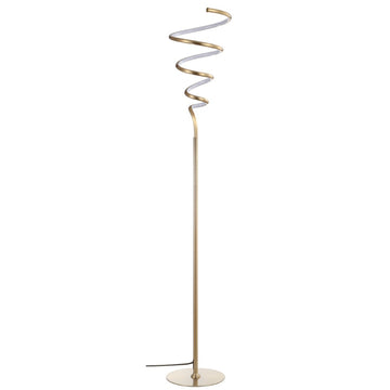 Scribble 60.5" Modern Dimmable Metal Integrated LED Floor Lamp - JONATHAN Y